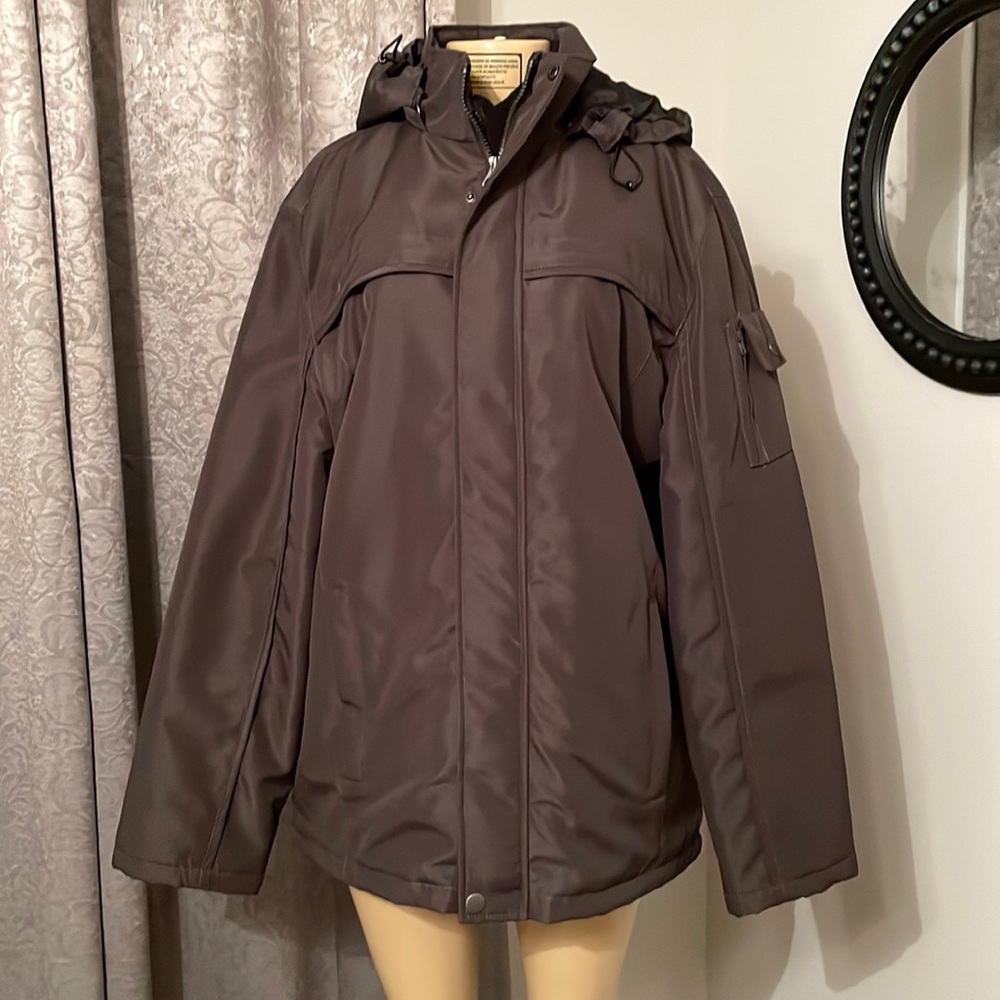 Mens Large fleece-lined coat